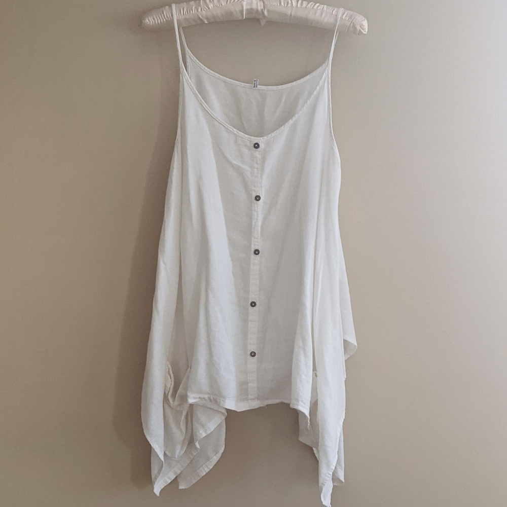 Bohemian Asymmetric Spaghetti Strap Top